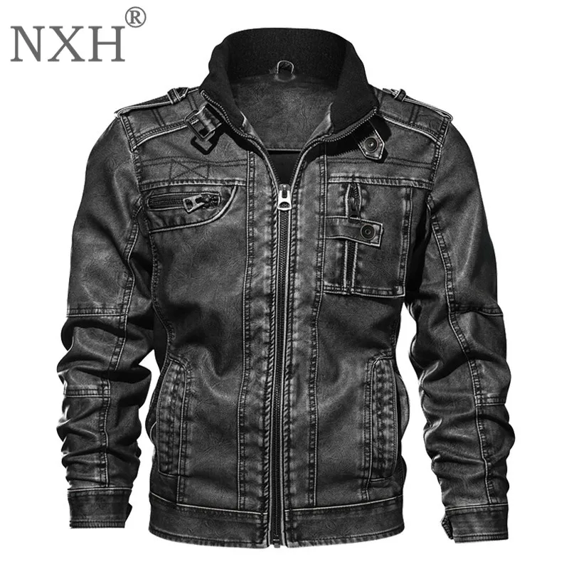 NXH 7XL Men's PU Jacket Leather Coat Autumn Slim Motorcycle Jackets Male Coats Brand Clothing faux fur coat men big size
NXH 7XL Men's PU Jacket Leather Coat Autumn Slim Motorcycle Jackets Male Coats Brand Clothing faux fur coat men big size