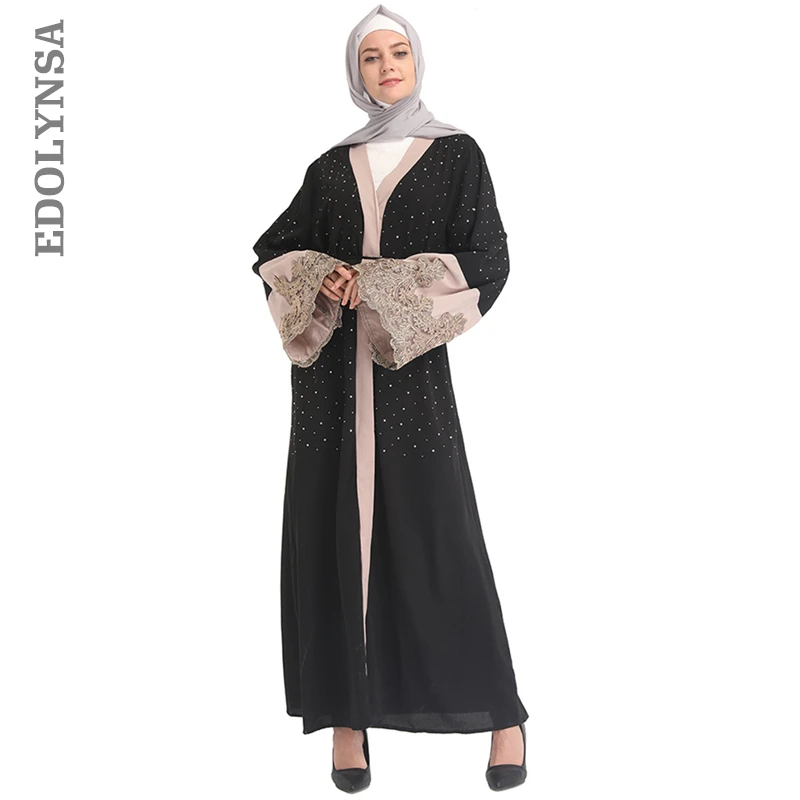 2019 Modest Patchwork Islamic Clothing Elegant Open Abaya Cardigan Plus Size Women Turkish Traditional Dress Robe Kaftan D751
2019 Modest Patchwork Islamic Clothing Elegant Open Abaya Cardigan Plus Size Women Turkish Traditional Dress Robe Kaftan D751