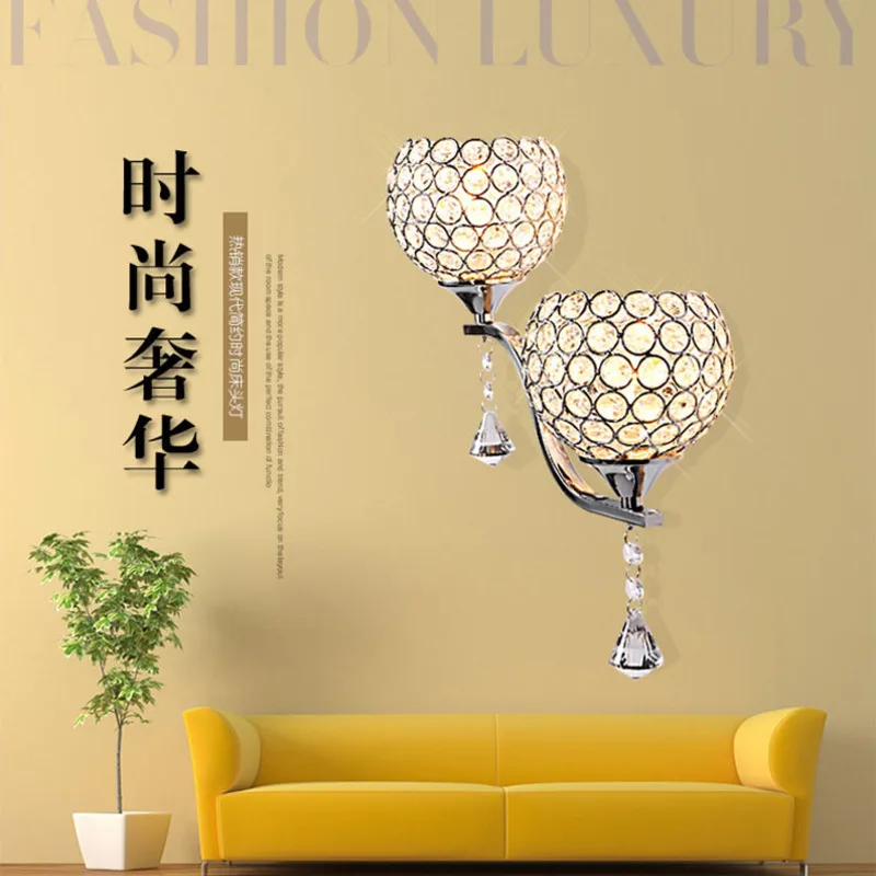 Modern Simple Bedroom Bedside Wall Lamp Street Lamp Fashion TV Wall Crystal Wall Lamp Wholesale
Modern Simple Bedroom Bedside Wall Lamp Street Lamp Fashion TV Wall Crystal Wall Lamp Wholesale