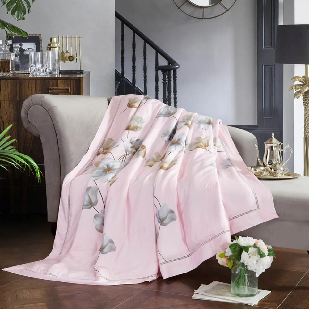 2019 Grey Flowers Pink Quilting Quilt Soft Stitching Modal Artificial Silk Polyester Filler Queen King Summer Comforter
2019 Grey Flowers Pink Quilting Quilt Soft Stitching Modal Artificial Silk Polyester Filler Queen King Summer Comforter