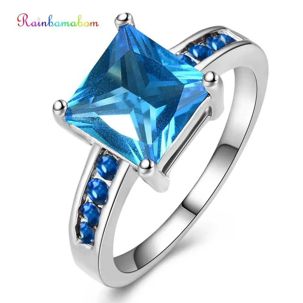 Rainbamabom 925 Solid Sterling Silver Aquamarine Sapphire Morganite Gemstone Wedding EngagementRing Fine Jewelry Gifts Wholesale
Rainbamabom 925 Solid Sterling Silver Aquamarine Sapphire Morganite Gemstone Wedding EngagementRing Fine Jewelry Gifts Wholesale