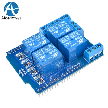 5V 4 4CH CH Channel Relay Swtich Shield V2.0 Expander Expansion Drive Board for Arduino UNO R3 Development Driver Module One
5V 4 4CH CH Channel Relay Swtich Shield V2.0 Expander Expansion Drive Board for Arduino UNO R3 Development Driver Module One