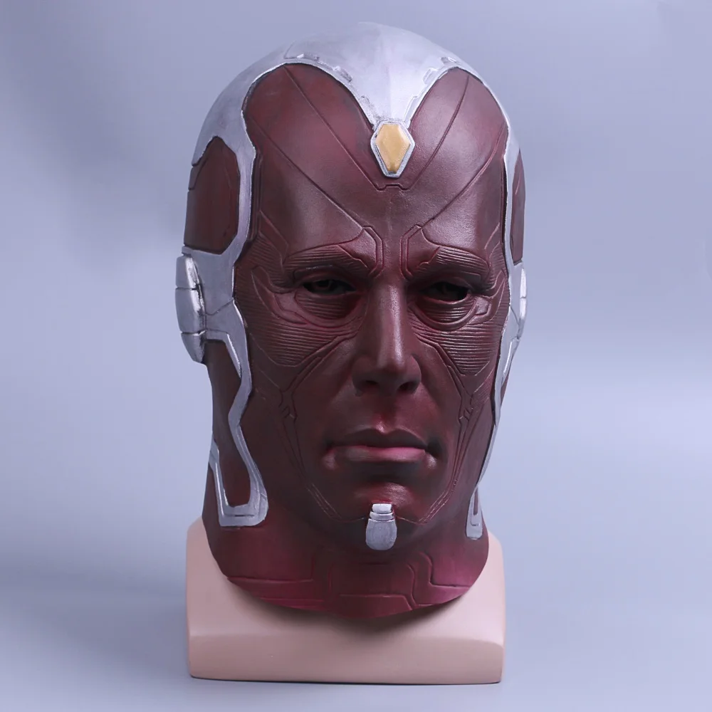 2018 Anime The Avengers Superhero Vision Cosplay Accessories Full Head Latex Mask Fancy Ball party Helmet Props Masks
2018 Anime The Avengers Superhero Vision Cosplay Accessories Full Head Latex Mask Fancy Ball party Helmet Props Masks