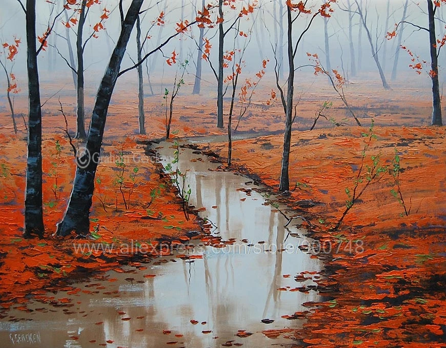 Large Autumn Fall Painting Commissioned Impressionist Red Trees Landscape Home Decoration Living Room Wall Pictures phot
Large Autumn Fall Painting Commissioned Impressionist Red Trees Landscape Home Decoration Living Room Wall Pictures phot