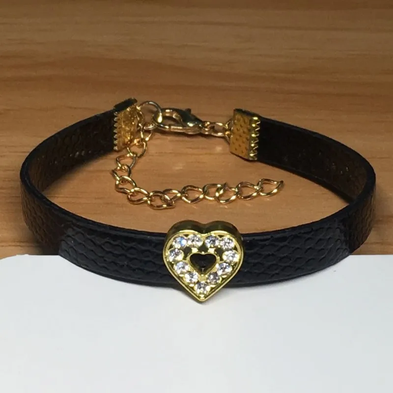 New Fashion Bracelet for Women Crystal Hearts Charm Bracelets Gold Silver Black 10 Colors Artificial Leather Chain Bracelets
New Fashion Bracelet for Women Crystal Hearts Charm Bracelets Gold Silver Black 10 Colors Artificial Leather Chain Bracelets
