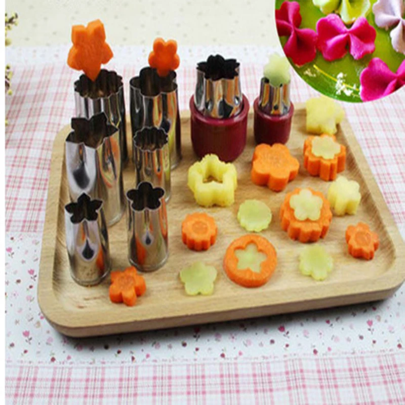 Stainless Steel Puzzle Fruit Vegetable Cutter 8pcs/Set Kitchen Tools Mold Flower Shape Cookie Fondant Pastry Mould Accessories
Stainless Steel Puzzle Fruit Vegetable Cutter 8pcs/Set Kitchen Tools Mold Flower Shape Cookie Fondant Pastry Mould Accessories
