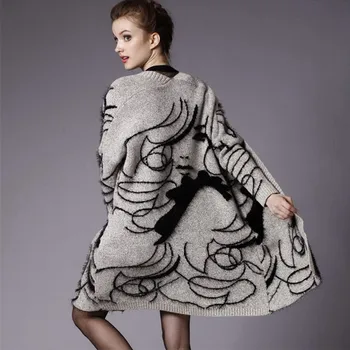 European Women's Cardigan Sweater Knitting Sweater Loose Coat Oversized Cardigan
European Women's Cardigan Sweater Knitting Sweater Loose Coat Oversized Cardigan