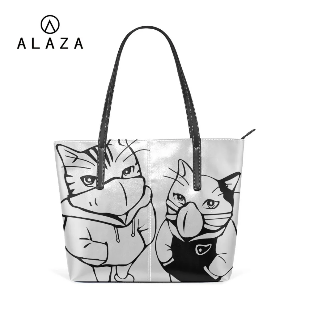 ALAZA Drop Shipping Women Shoulder Bag With Zipper Cats PU Leather Handbag Large Capacity Tote Bag Custom Your Own Design
ALAZA Drop Shipping Women Shoulder Bag With Zipper Cats PU Leather Handbag Large Capacity Tote Bag Custom Your Own Design