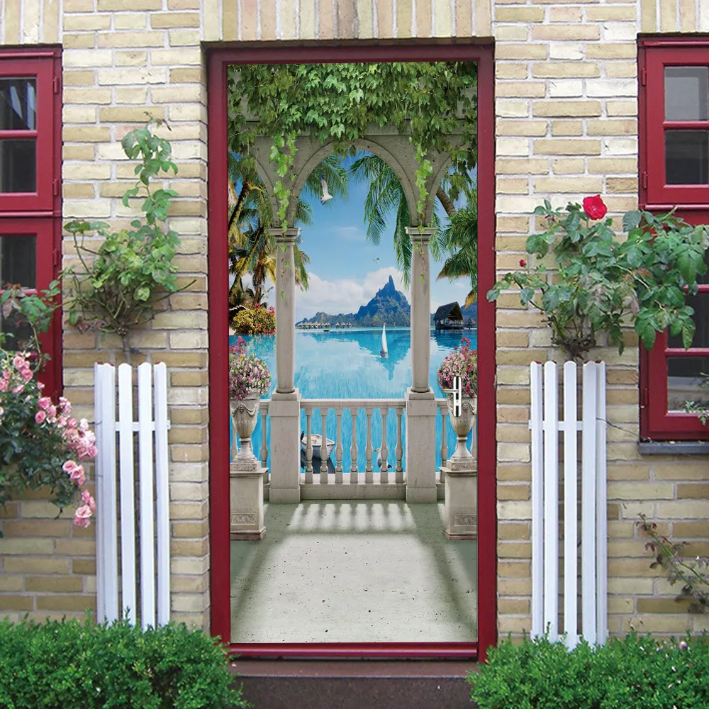 Creative 3D Door Sticker Lakes And Mountains PVC Wallpaper Stickers Self Adhesive DIY Removable Waterproof Murals Home Decor
Creative 3D Door Sticker Lakes And Mountains PVC Wallpaper Stickers Self Adhesive DIY Removable Waterproof Murals Home Decor