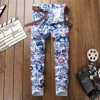 2019 New Jeans Men Color Printing Design Stretch Jeans Soft Comfortable European and American Style Print Casual Denim Trousers
2019 New Jeans Men Color Printing Design Stretch Jeans Soft Comfortable European and American Style Print Casual Denim Trousers