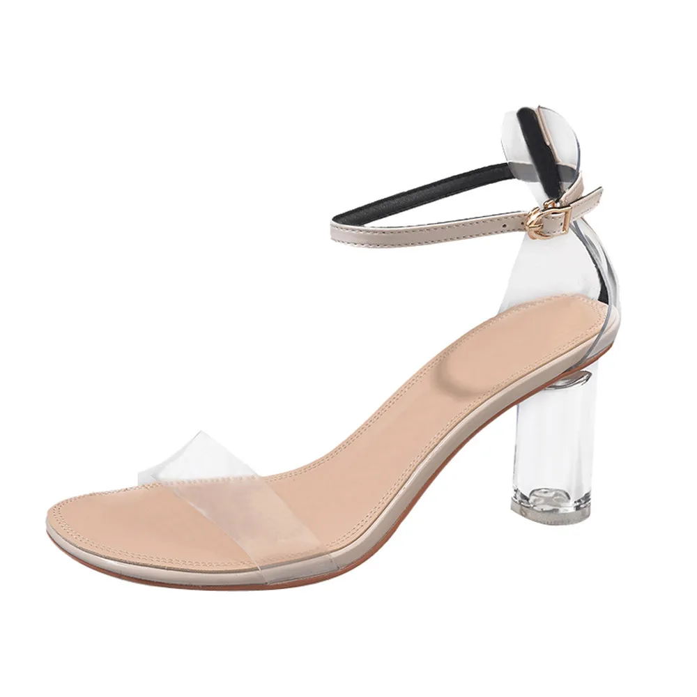 Fashion Shoes Woman Summer Transparent Sandals Ankle High Heels Block Party Open Toe Shoes Shoes Woman High Heel
Fashion Shoes Woman Summer Transparent Sandals Ankle High Heels Block Party Open Toe Shoes Shoes Woman High Heel