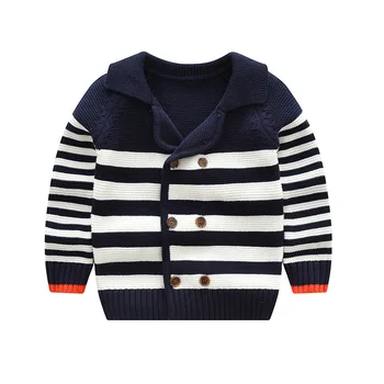 children striped cardigans sweater for boys warm double breasted knit Casual style sweaters outer wear baby boys Woolen Clothes
children striped cardigans sweater for boys warm double breasted knit Casual style sweaters outer wear baby boys Woolen Clothes