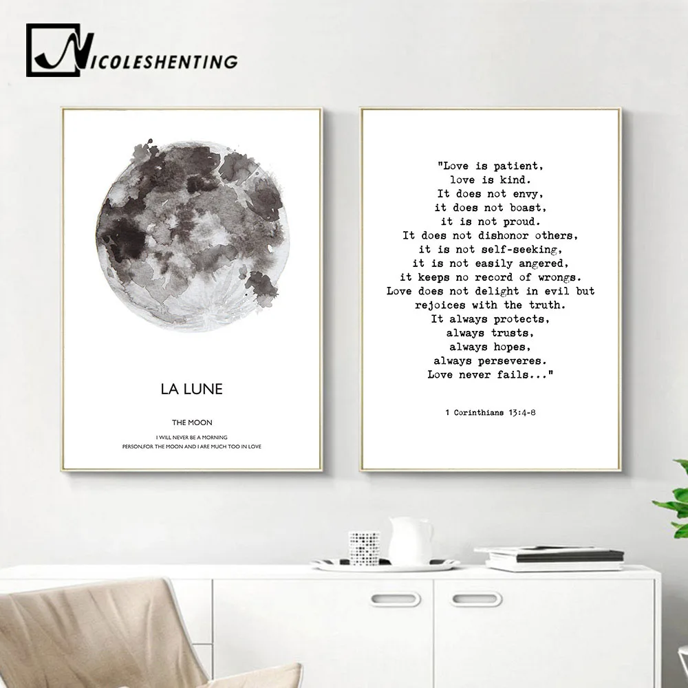 The Moon Canvas Canvas Wall Art Print Nordic Poster Motivational Quotes Scandinavian Style Wall Art Painting Decoration Pictures
The Moon Canvas Canvas Wall Art Print Nordic Poster Motivational Quotes Scandinavian Style Wall Art Painting Decoration Pictures