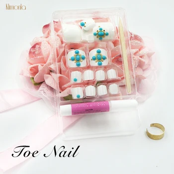 Hot 3D Rhinestone 24pcs False Toenails Full Cover Glitter Fake Nails With Glue Acrylic Nail Art Tips For Foot
Hot 3D Rhinestone 24pcs False Toenails Full Cover Glitter Fake Nails With Glue Acrylic Nail Art Tips For Foot