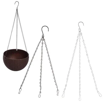 OOTDTY 3 Point Garden Basket Iron Hanging Chains 40CM S-shape Flower Planter Pots Holder Replacement
OOTDTY 3 Point Garden Basket Iron Hanging Chains 40CM S-shape Flower Planter Pots Holder Replacement