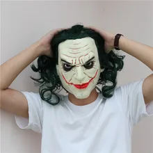 Nowy filmowy batman maska jokera Cosplay kostiumy rekwizyty Terror Party rycerz ciemności maski lateksowe doskonała redukcja prezent na halloween(China)