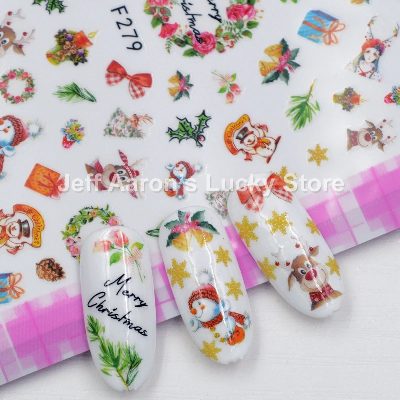 1 Sheet Self-adhesive Christmas 3d Nail Sticker Manicure Decal Nail Art Decorations Stickers Christmas tree snowflake snowman
1 Sheet Self-adhesive Christmas 3d Nail Sticker Manicure Decal Nail Art Decorations Stickers Christmas tree snowflake snowman