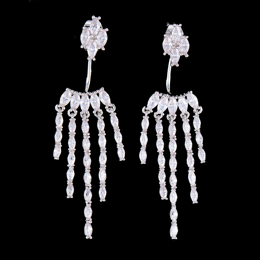 Silver or Gold Tone Irregular Tassel Drop Dangle Long Earrings For Women Wedding Bridal Jewelry
Silver or Gold Tone Irregular Tassel Drop Dangle Long Earrings For Women Wedding Bridal Jewelry