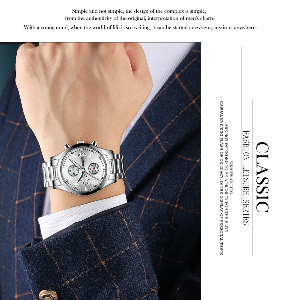 Relogio Masculino NIBOSI Mens Watches Top Brand Luxury Famous Brand Watch Men Waterproof Stainless Steel Sport Watch For Men (47)