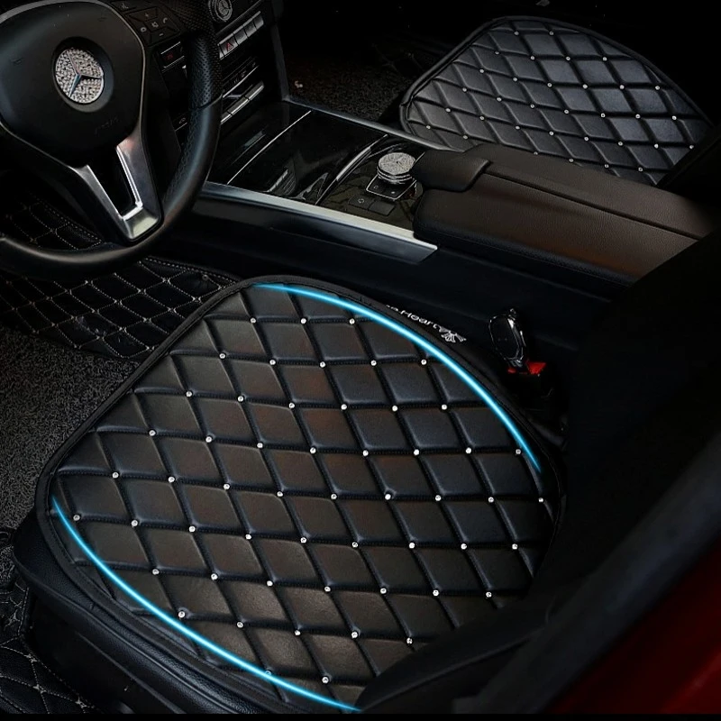 Diamond PU Leather Universal Car Seat Cushion Bling Crystal Rhinestone Automotive Seat Covers for Girls Women Four Seasons
Diamond PU Leather Universal Car Seat Cushion Bling Crystal Rhinestone Automotive Seat Covers for Girls Women Four Seasons