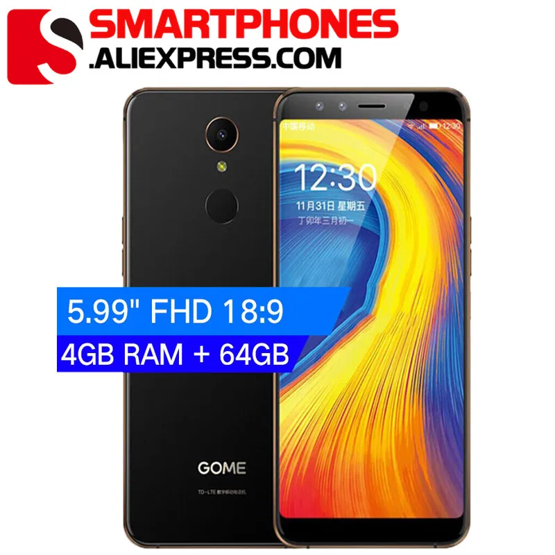 Оригинальный GOME U7 смартфон с 5 99-дюймовым дисплеем восьмиядерным процессором Helio