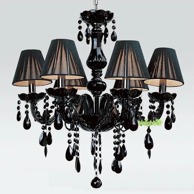 Modern 6 Candle lights Black Murano Crystal Chandelier home Suspension Hanging Pendant Lamp Dining Living Room Indoor Lighting
Modern 6 Candle lights Black Murano Crystal Chandelier home Suspension Hanging Pendant Lamp Dining Living Room Indoor Lighting