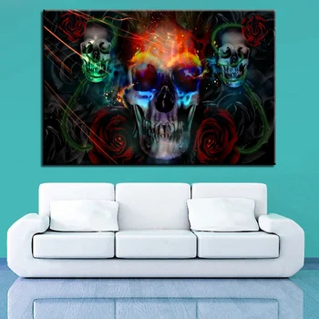 Canvas HD Prints Poster Living Room Decor Framework 1 Piece/Pcs Skull And Rose Flowers Paintings Psychedelic Pictures Wall Art
Canvas HD Prints Poster Living Room Decor Framework 1 Piece/Pcs Skull And Rose Flowers Paintings Psychedelic Pictures Wall Art