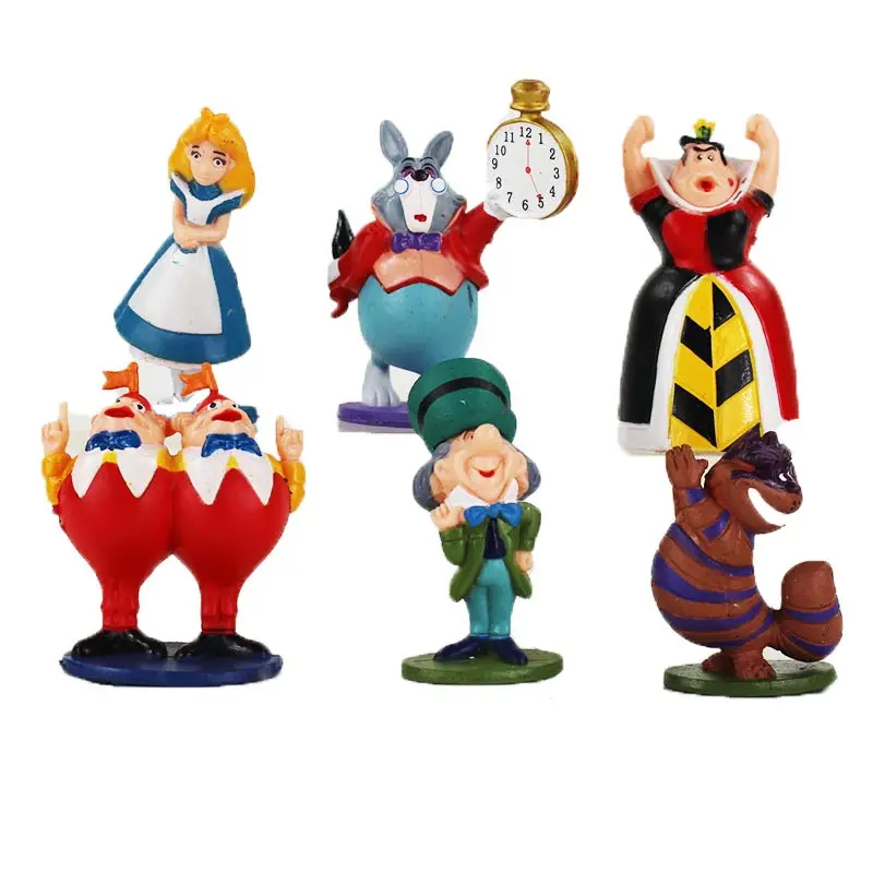 6pcs/lot Figure Queen Of Heart White Rabbit Cheshire Cat Mad Hatter Tweedle Dee Tweedle Dum Model Toys
6pcs/lot Figure Queen Of Heart White Rabbit Cheshire Cat Mad Hatter Tweedle Dee Tweedle Dum Model Toys
