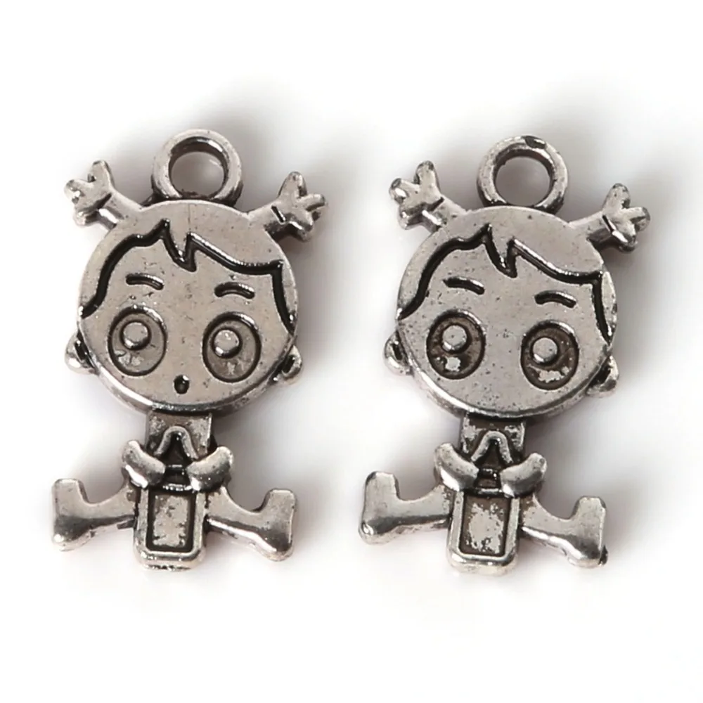 Cute Little Girl 40pcs Antique Silver 23x13mm Charm Pendants For DIY Bracelet Necklace Kids Child Best Gift Fashion Jewelry
Cute Little Girl 40pcs Antique Silver 23x13mm Charm Pendants For DIY Bracelet Necklace Kids Child Best Gift Fashion Jewelry