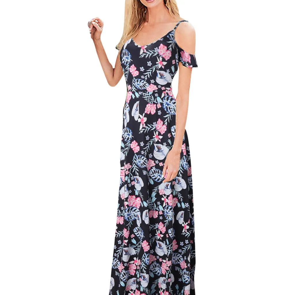 MUQGEW womens long dress summer floral dress Women's Sexy Fashion Sling Strapless Round Neck Print Dress sukienka#g4
MUQGEW womens long dress summer floral dress Women's Sexy Fashion Sling Strapless Round Neck Print Dress sukienka#g4