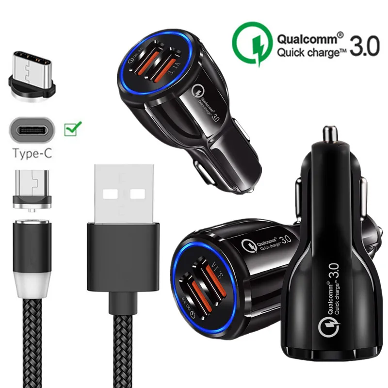 Magnetic Type C Cable QC 3.0 USB Fast Car charger For Samsung galaxy Xcover 4s A5 A7 2017 Note 10 Oppo Reno Z Redmi Note 7 Pro
Magnetic Type C Cable QC 3.0 USB Fast Car charger For Samsung galaxy Xcover 4s A5 A7 2017 Note 10 Oppo Reno Z Redmi Note 7 Pro