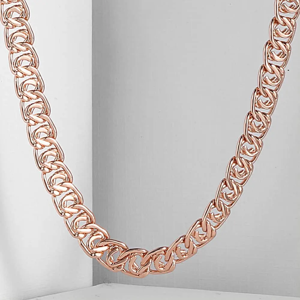 7mm Wide Womens Mens Chain Unisex Boys Girls Snail Link Rose Gold Filled GF Necklace GN326
7mm Wide Womens Mens Chain Unisex Boys Girls Snail Link Rose Gold Filled GF Necklace GN326