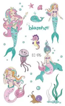 Waterproof Kids Tatoo Fake Tattoo Sticker Sexy Mermaid Temporary Flash Tatto Tatouage Temporaire Hand Foot Arm For Girl Children
Waterproof Kids Tatoo Fake Tattoo Sticker Sexy Mermaid Temporary Flash Tatto Tatouage Temporaire Hand Foot Arm For Girl Children