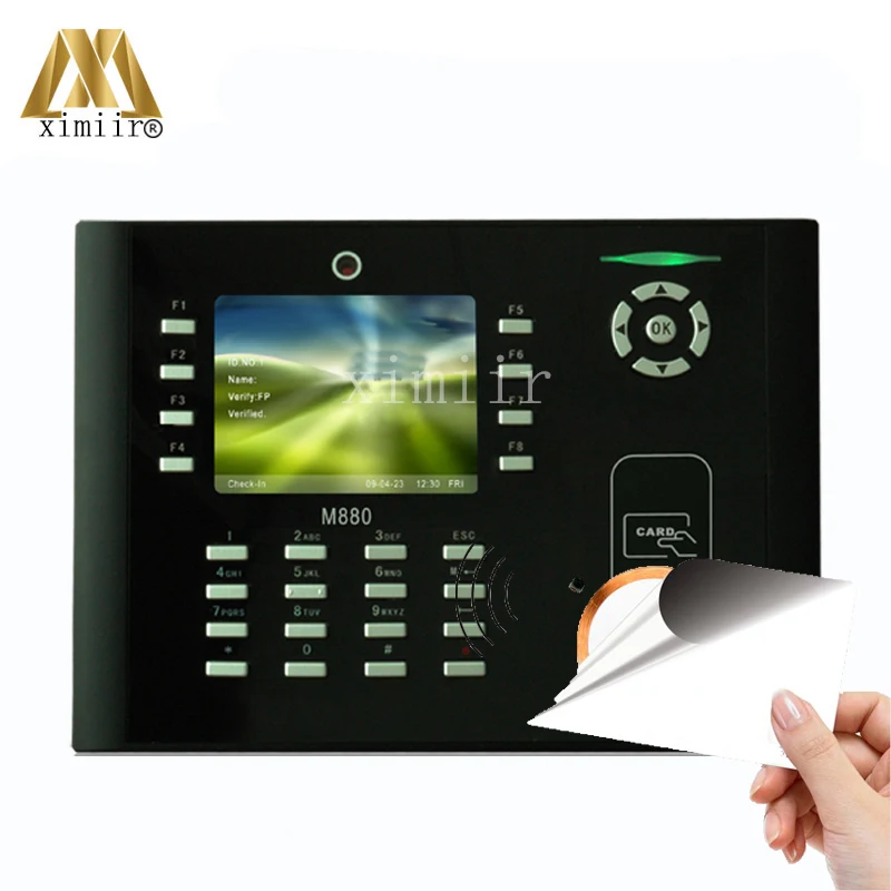 ZK M880 Biometric Time Attendance And Access Control With Camera TCP/IP 13.56MHZ MF Time Recorder Optional Printer Function
ZK M880 Biometric Time Attendance And Access Control With Camera TCP/IP 13.56MHZ MF Time Recorder Optional Printer Function