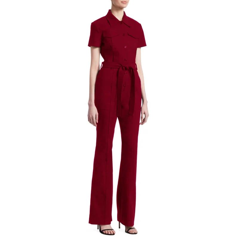 Rompers Runway High Quality Summer New Fashion Women'S Party Workplace Elegant Vintage Chic Office Sexy Loose Pants Jumpsuits
Rompers Runway High Quality Summer New Fashion Women'S Party Workplace Elegant Vintage Chic Office Sexy Loose Pants Jumpsuits