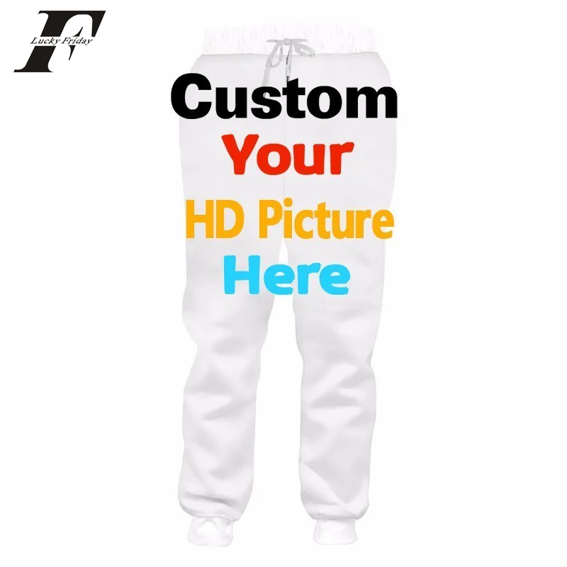 Customized diy logo Sweat Pants joggers Men/women 3D Your Own Design Custom Sweatpants Elastic Waist Jogger Dropshipping
Customized diy logo Sweat Pants joggers Men/women 3D Your Own Design Custom Sweatpants Elastic Waist Jogger Dropshipping
