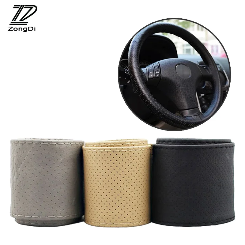ZD 38cm Car Steering Wheel Covers Genuine Leather Hand Stitching For Skoda Octavia A5 A7 2 Fabia Yeti BMW E60 F30 X5 E53 Inifini
ZD 38cm Car Steering Wheel Covers Genuine Leather Hand Stitching For Skoda Octavia A5 A7 2 Fabia Yeti BMW E60 F30 X5 E53 Inifini