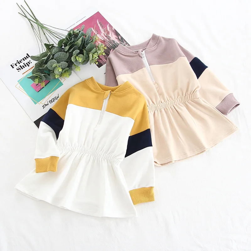 Girls' Sweater Dress 2019 Spring and Autumn New Medium and Small Girls Stitching Sweater Dress Colorblock Dress
Girls' Sweater Dress 2019 Spring and Autumn New Medium and Small Girls Stitching Sweater Dress Colorblock Dress