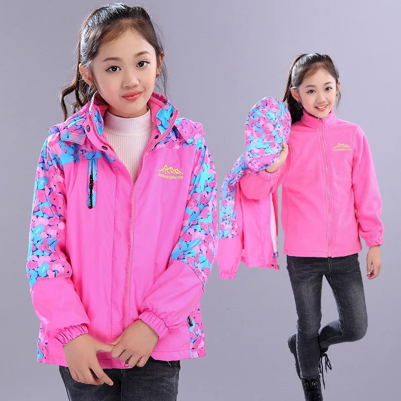 2019 New Waterproof Girls Jackets Children Outerwear Winter Autumn 2pcs Coat(Fleece Tops + Windproof Coat) Kids Girls Coats
2019 New Waterproof Girls Jackets Children Outerwear Winter Autumn 2pcs Coat(Fleece Tops + Windproof Coat) Kids Girls Coats