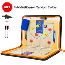 Профессиональная баскетбольная спортивная доска Двусторонняя футбольная доска баскетбольная тактическая доска со свистком на молнии(China)