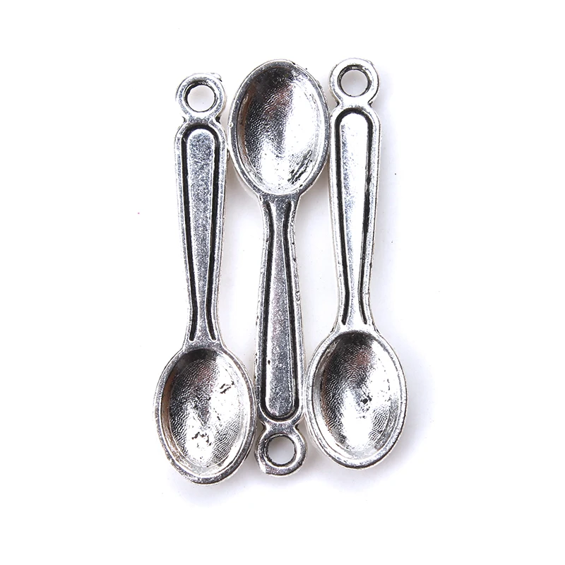 10pc/lot 24mm x 6mm Spoon Charms Antique Silver Tone 2 Sided too Cute for diy charms necklace pendant jewelry findings making
10pc/lot 24mm x 6mm Spoon Charms Antique Silver Tone 2 Sided too Cute for diy charms necklace pendant jewelry findings making
