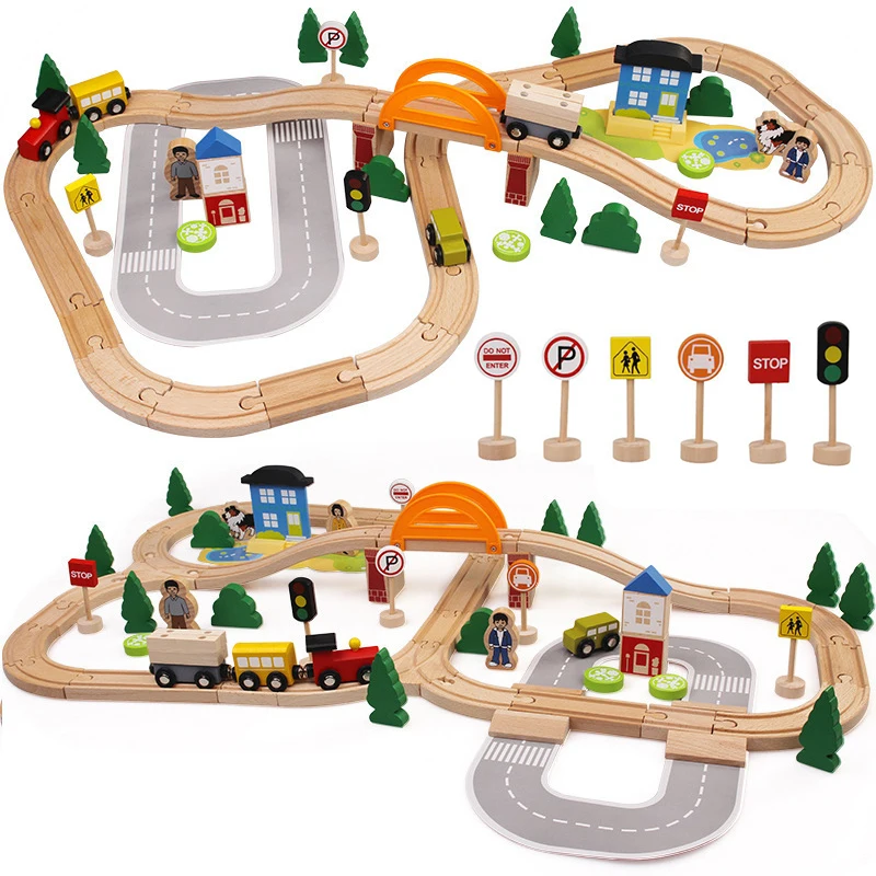 akitoo Export quality 78pcs wooden track toys small train puzzle assembly can be equipped with electric car track gift
akitoo Export quality 78pcs wooden track toys small train puzzle assembly can be equipped with electric car track gift
