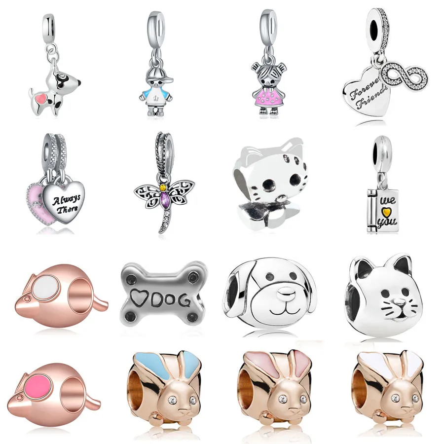 2018 new silver buddy girl boy dog cate mouse bunny diy bead Fit Pandora Bracelet Women Jewelry DIY Making Gift Women mix099
2018 new silver buddy girl boy dog cate mouse bunny diy bead Fit Pandora Bracelet Women Jewelry DIY Making Gift Women mix099