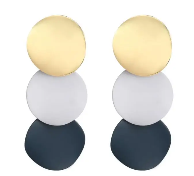 Elegant Round Metal Uneven Earrings for Women 2018 New Geometric Alloy Earrings Fashion Jewelry Gift 3 Colors E249
Elegant Round Metal Uneven Earrings for Women 2018 New Geometric Alloy Earrings Fashion Jewelry Gift 3 Colors E249