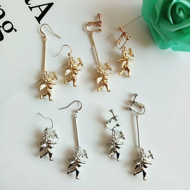free shipping 10 pair/lot fashion jewelry accessories metal 3-d design Chic cupid arrow angel earrings for women
free shipping 10 pair/lot fashion jewelry accessories metal 3-d design Chic cupid arrow angel earrings for women