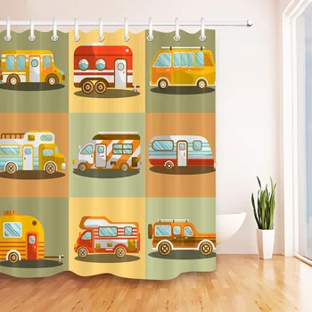 72'' Bathroom Waterproof Fabric Shower Curtain Polyester 12 Hooks Bath Accessory Sets Cartoon Camping Bus Family Station Wagon
72'' Bathroom Waterproof Fabric Shower Curtain Polyester 12 Hooks Bath Accessory Sets Cartoon Camping Bus Family Station Wagon