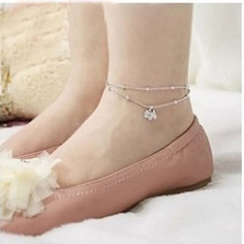 Vivid Cartoon Dog Full Clear Shiny Crystal Pendant Silver Little Beads Double Thin Chains Adjustable Anklets For Women
Vivid Cartoon Dog Full Clear Shiny Crystal Pendant Silver Little Beads Double Thin Chains Adjustable Anklets For Women
