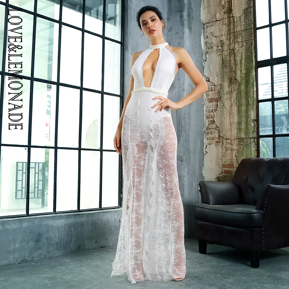Love&Lemonade White Collar Cut Out Knit Decoration Lace Slim Long Dress LM81282 WHITE
Love&Lemonade White Collar Cut Out Knit Decoration Lace Slim Long Dress LM81282 WHITE