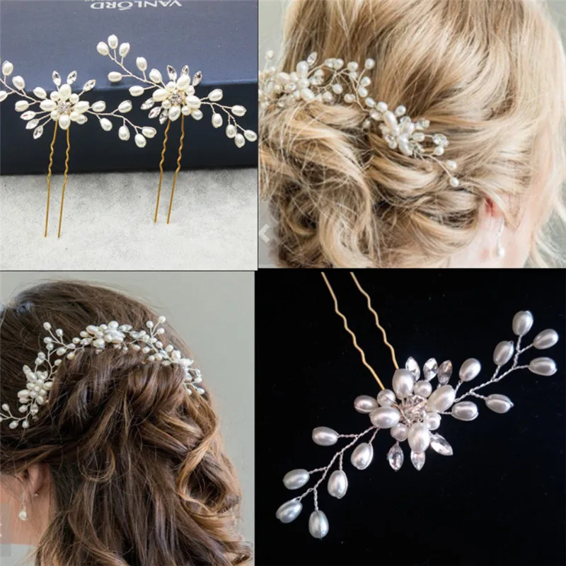 Hot style Woman headdress Europe and the United States. Hand-made pearl crystal flower hairpin Bride Wedding Hair Jewelry
Hot style Woman headdress Europe and the United States. Hand-made pearl crystal flower hairpin Bride Wedding Hair Jewelry