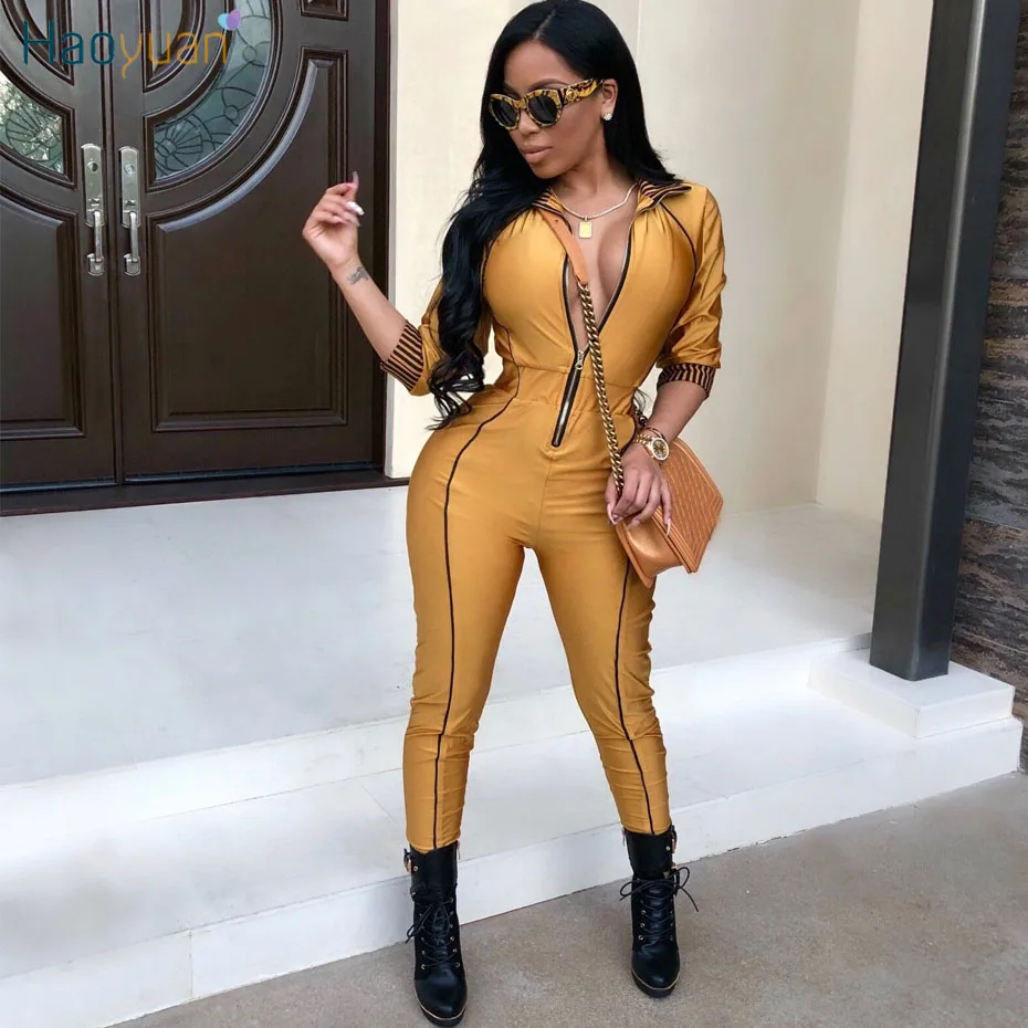 HAOYUAN Jumpsuits for Women Elegant Plus Size Autumn Sexy bodysuits Overalls Casual One Piece Red Gold Bodycon Rompers Jumpsuit
HAOYUAN Jumpsuits for Women Elegant Plus Size Autumn Sexy bodysuits Overalls Casual One Piece Red Gold Bodycon Rompers Jumpsuit